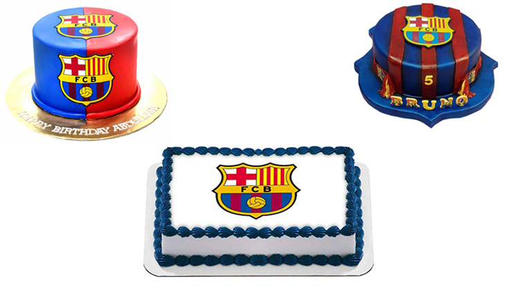 کیک تم تولد بارسلونا